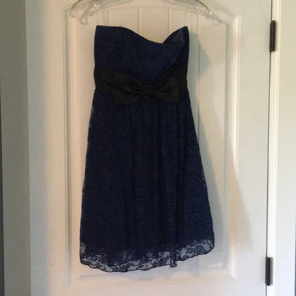 Navy blue lace dress - Picture 1 of 2